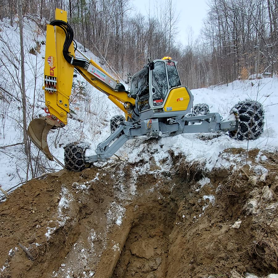 canalisation en pente