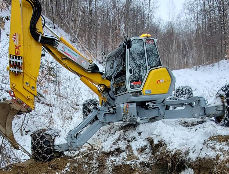 service d'excavation en pente